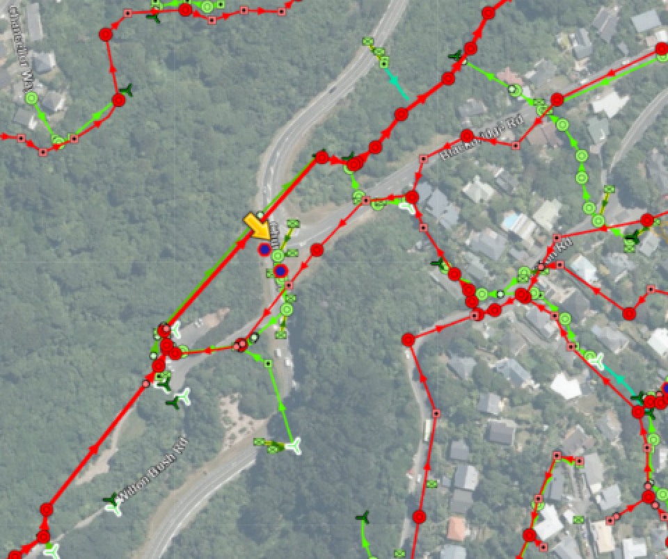 Intersection of Churchill Drive/Blackbridge Road, Wadestown 
